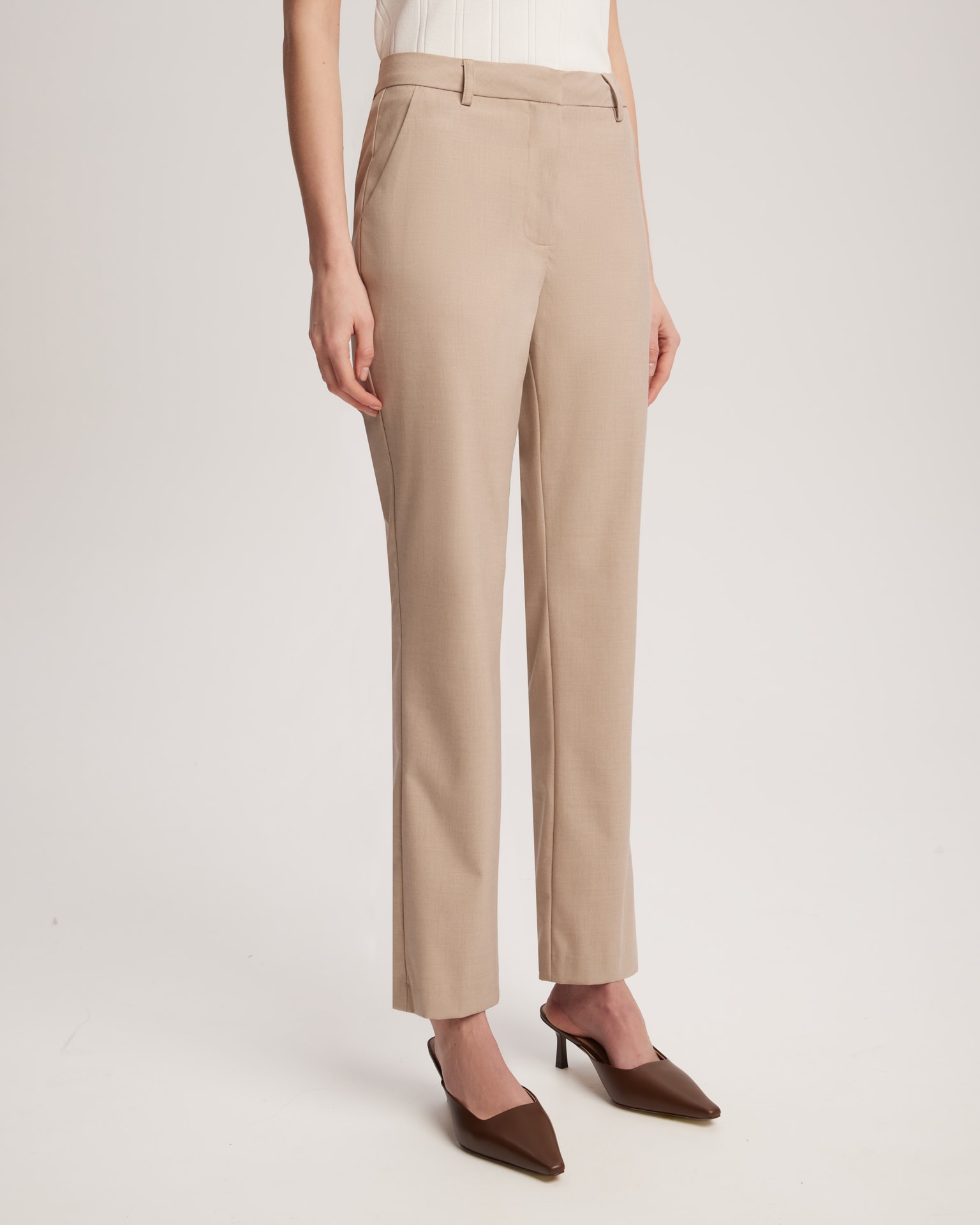 Classic trousers, Light Brown — photo 4
