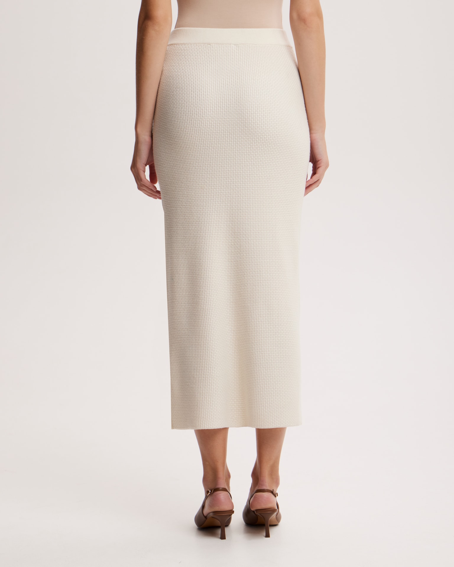 Midi skirt, Milky — photo 3