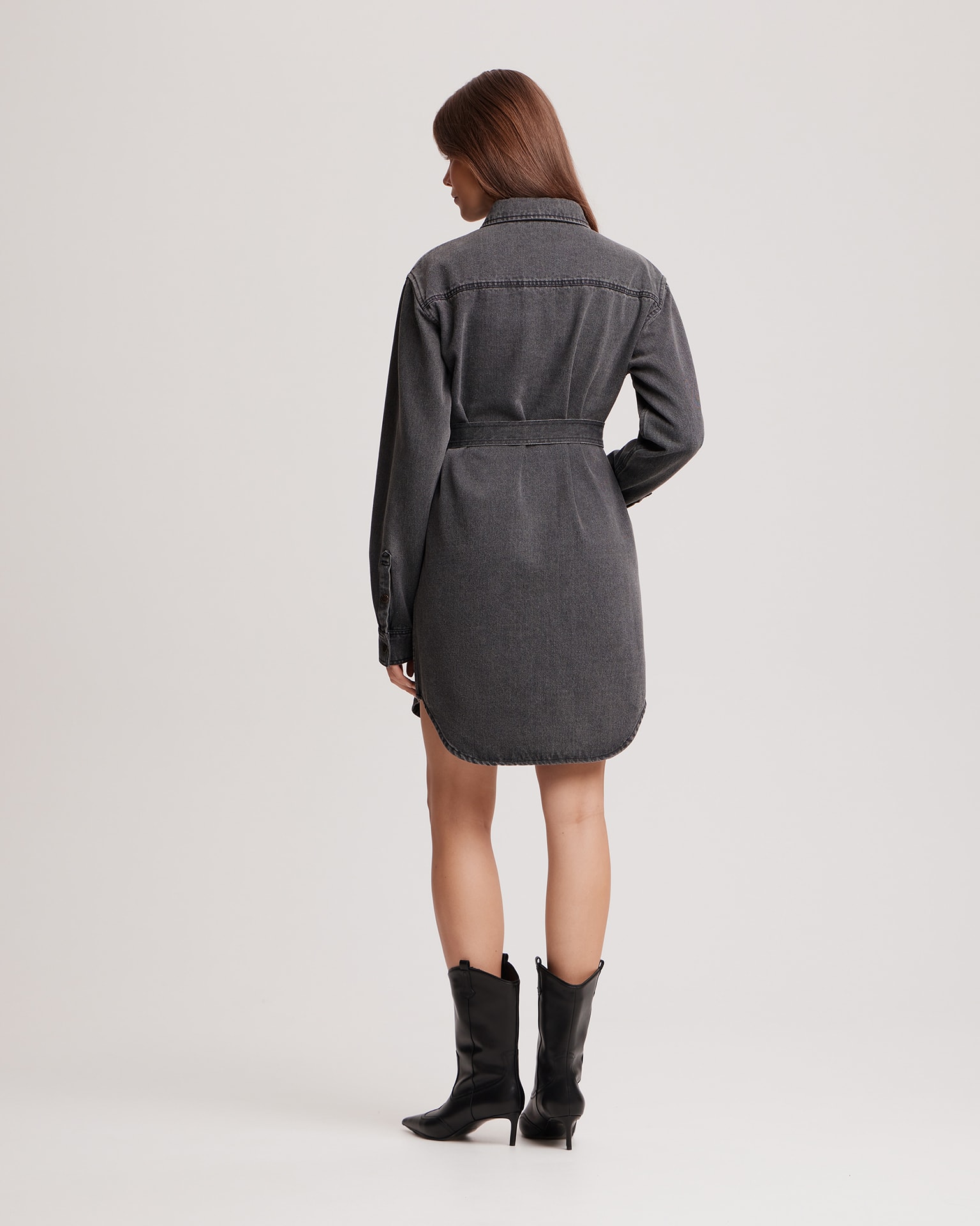 Denim dress, Grey — photo 3