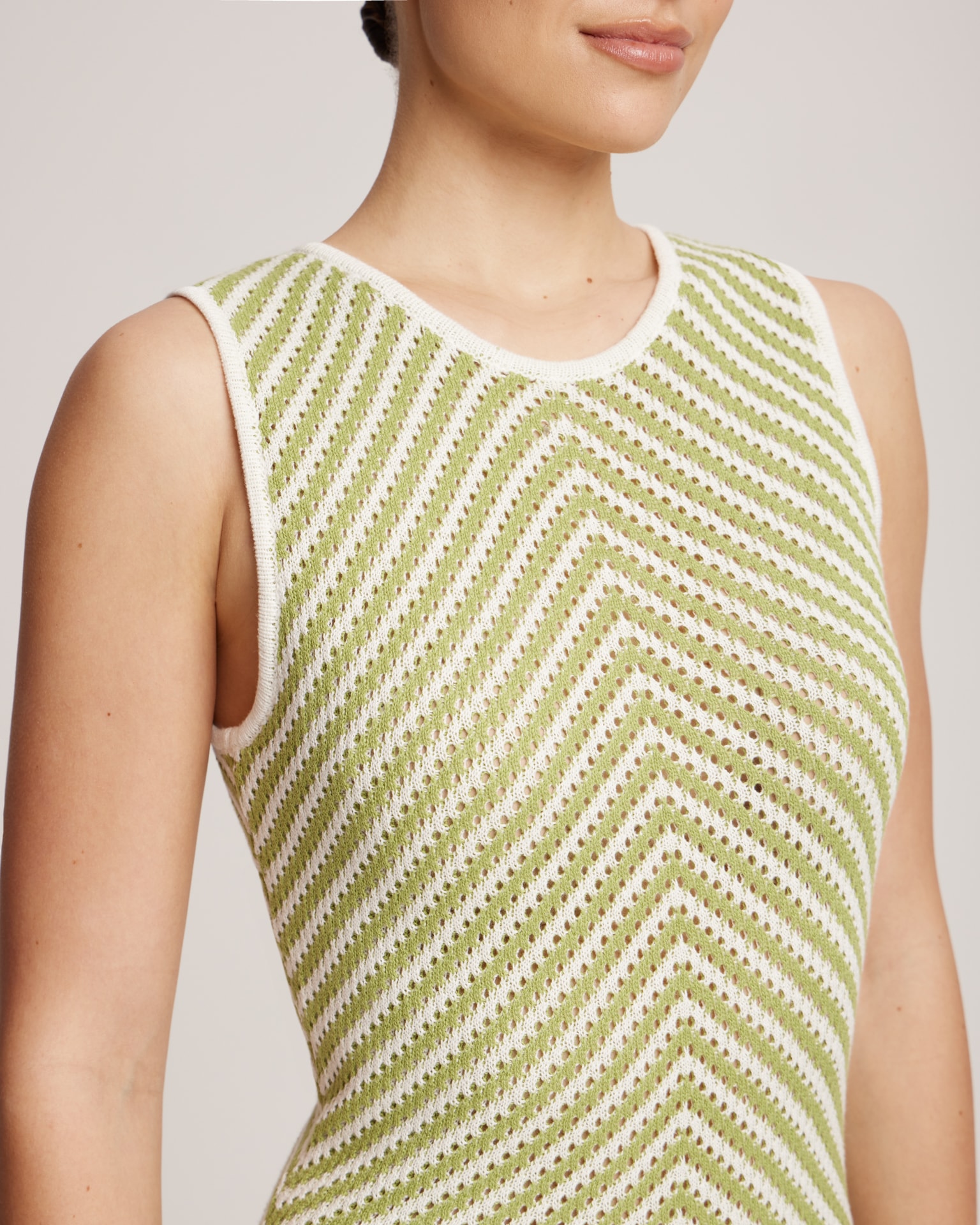 Crochet midi dress, Green — photo 7