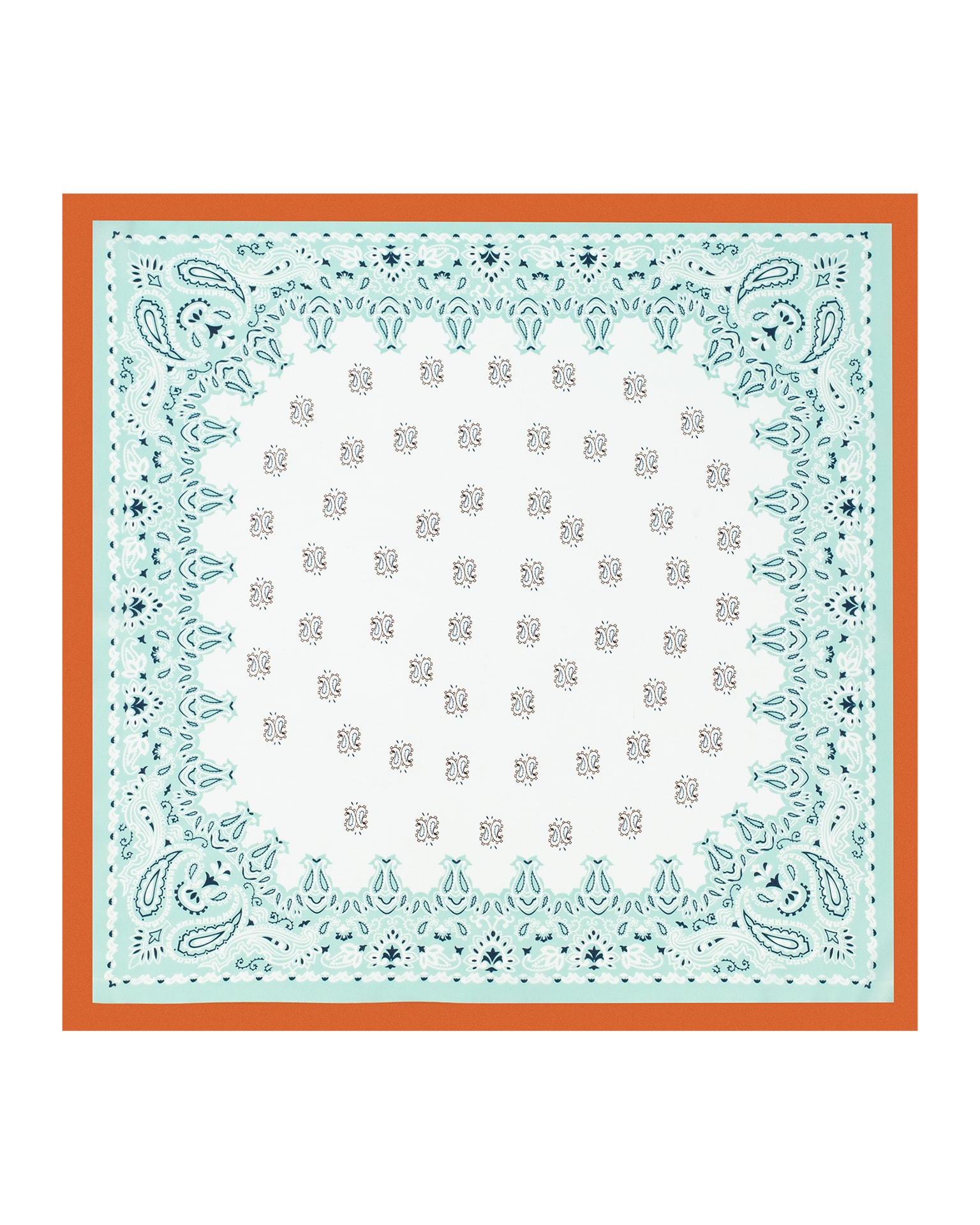 Scarf with Print, Light blue — photo 2