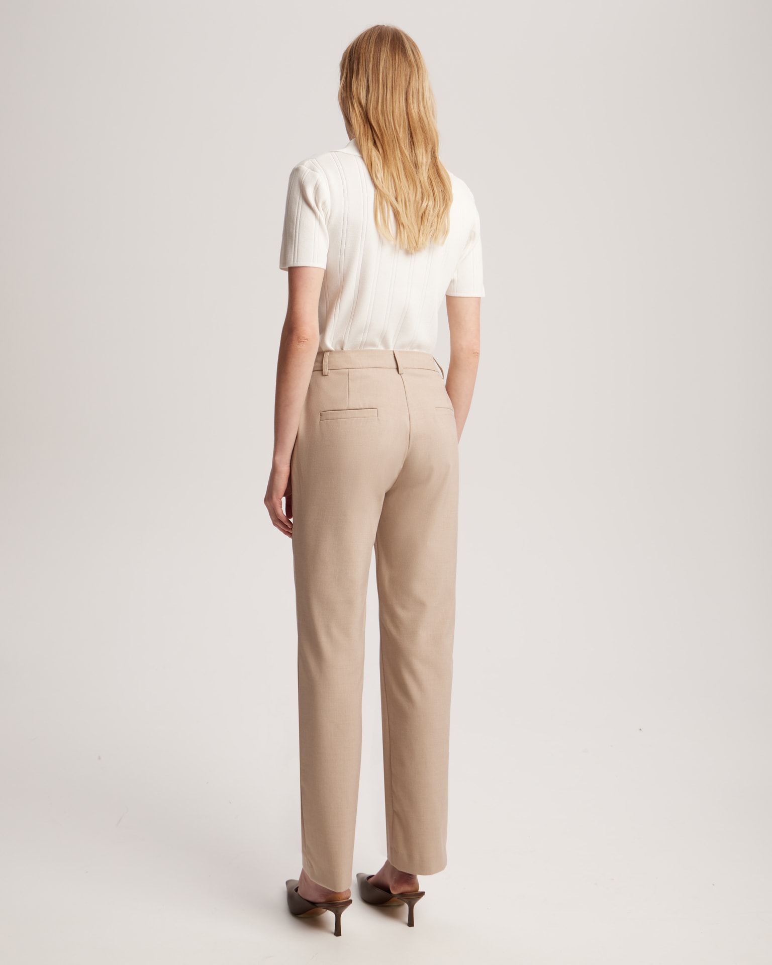 Classic trousers, Light Brown — photo 3