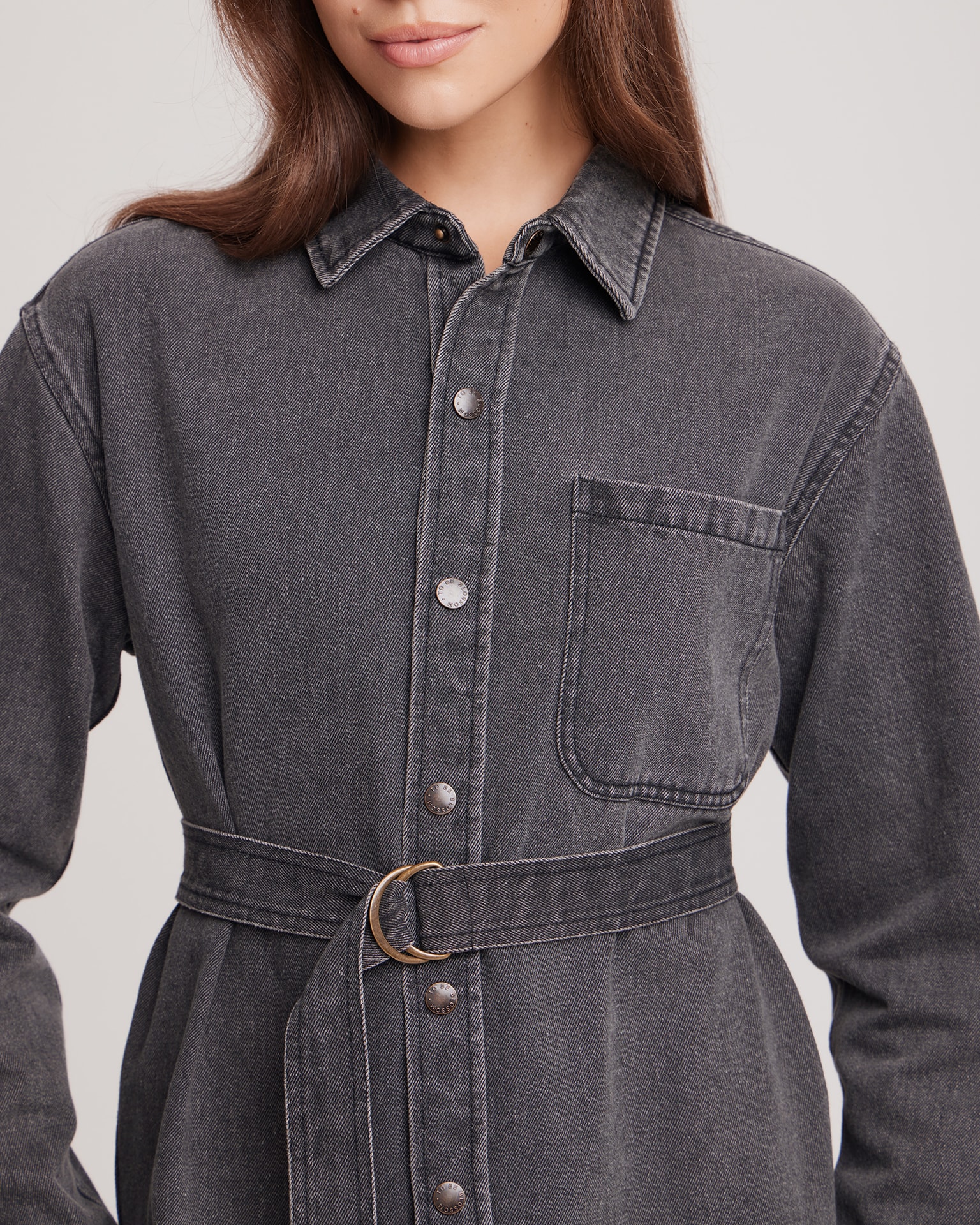 Denim dress, Grey — photo 7