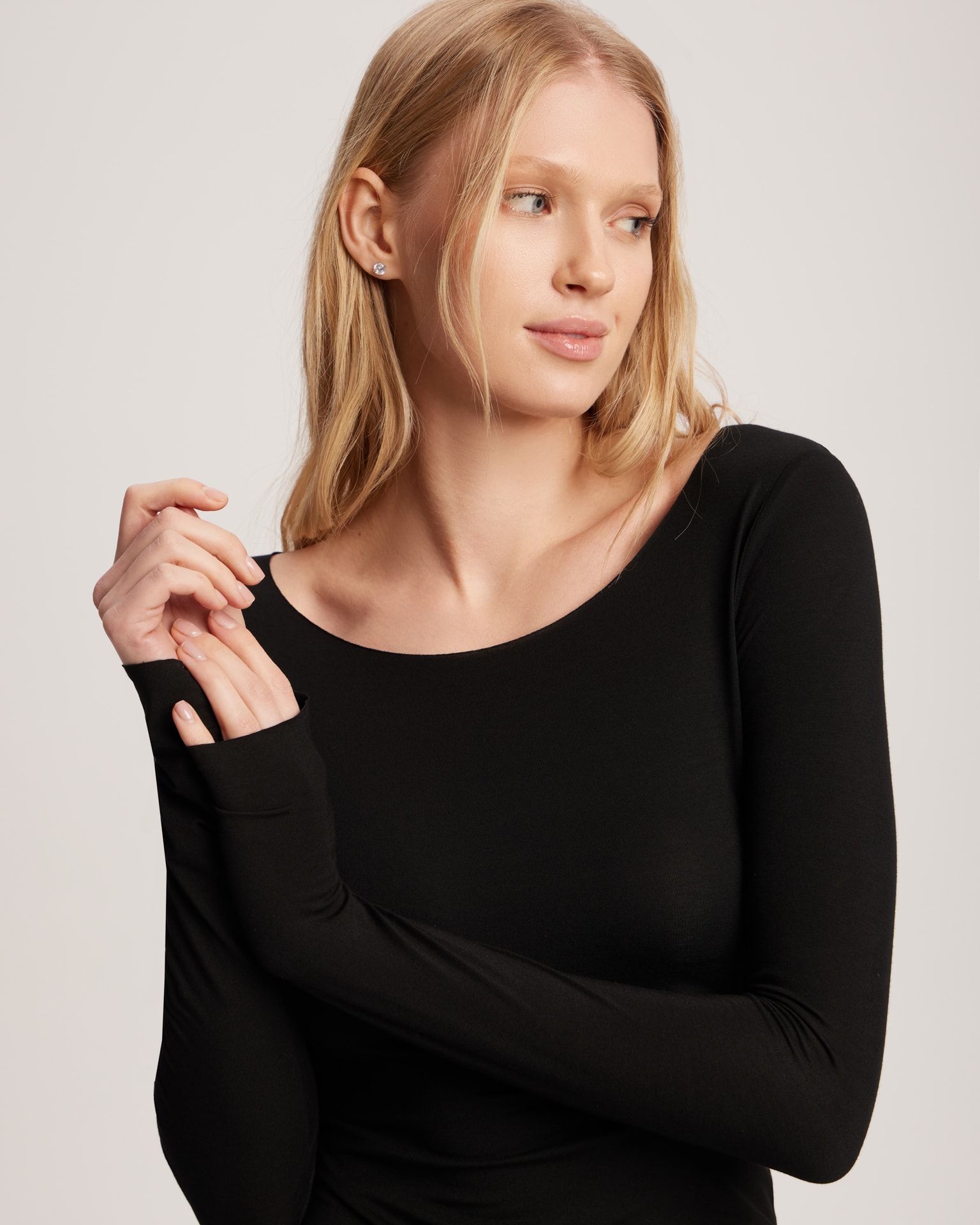 Black longsleeve, Black — photo 4