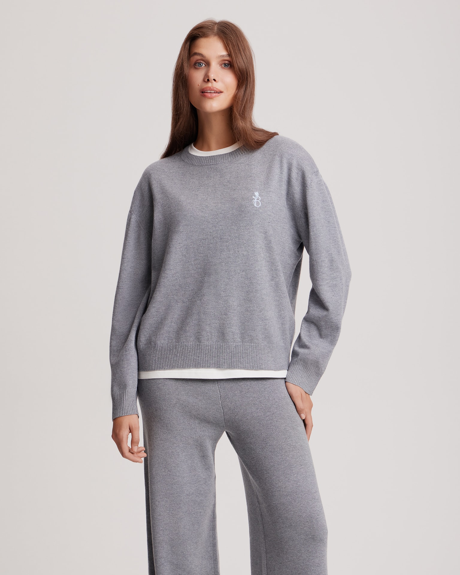 Grey knitted set, Grey — photo 4
