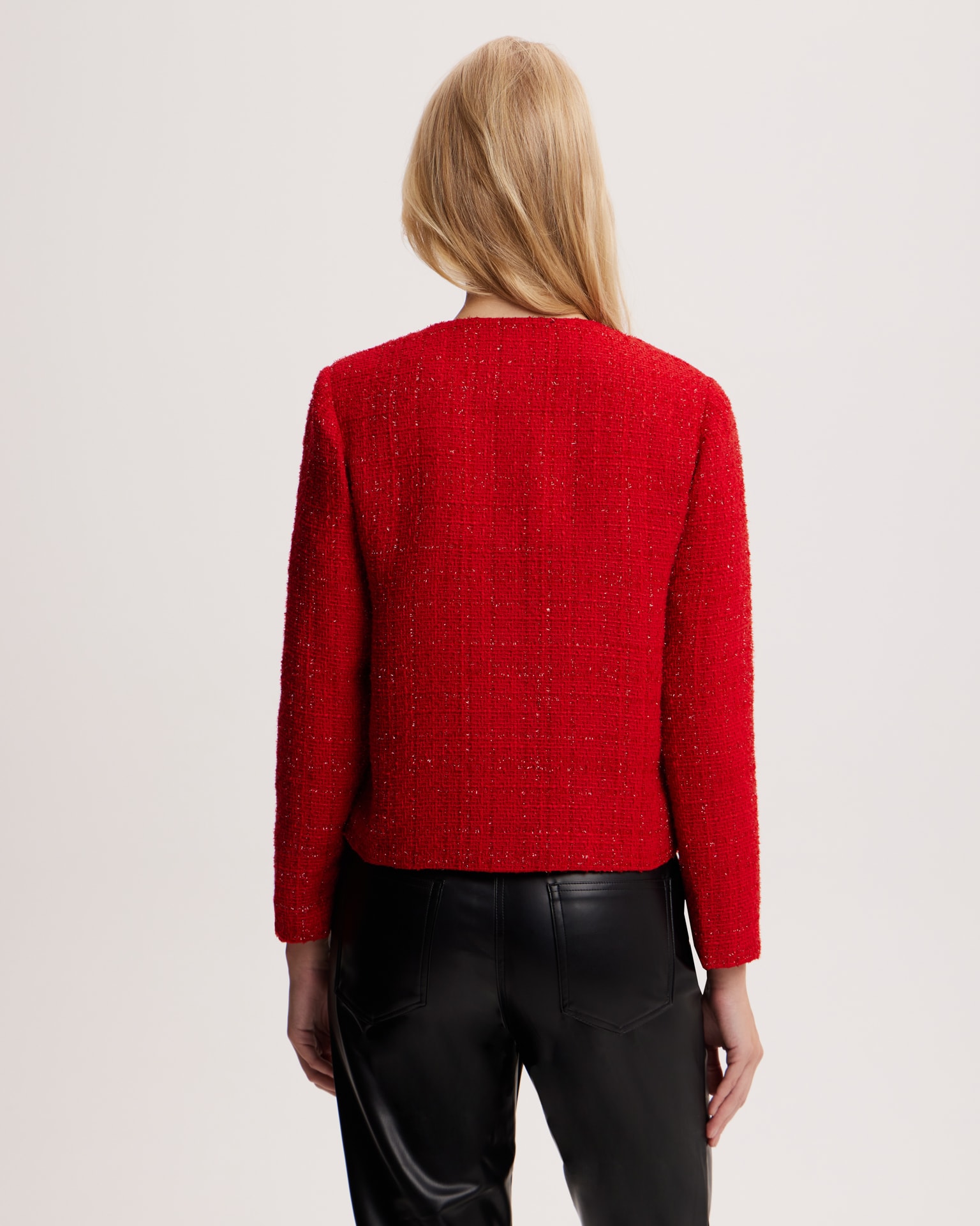 Tweed Jacket, Red — photo 4
