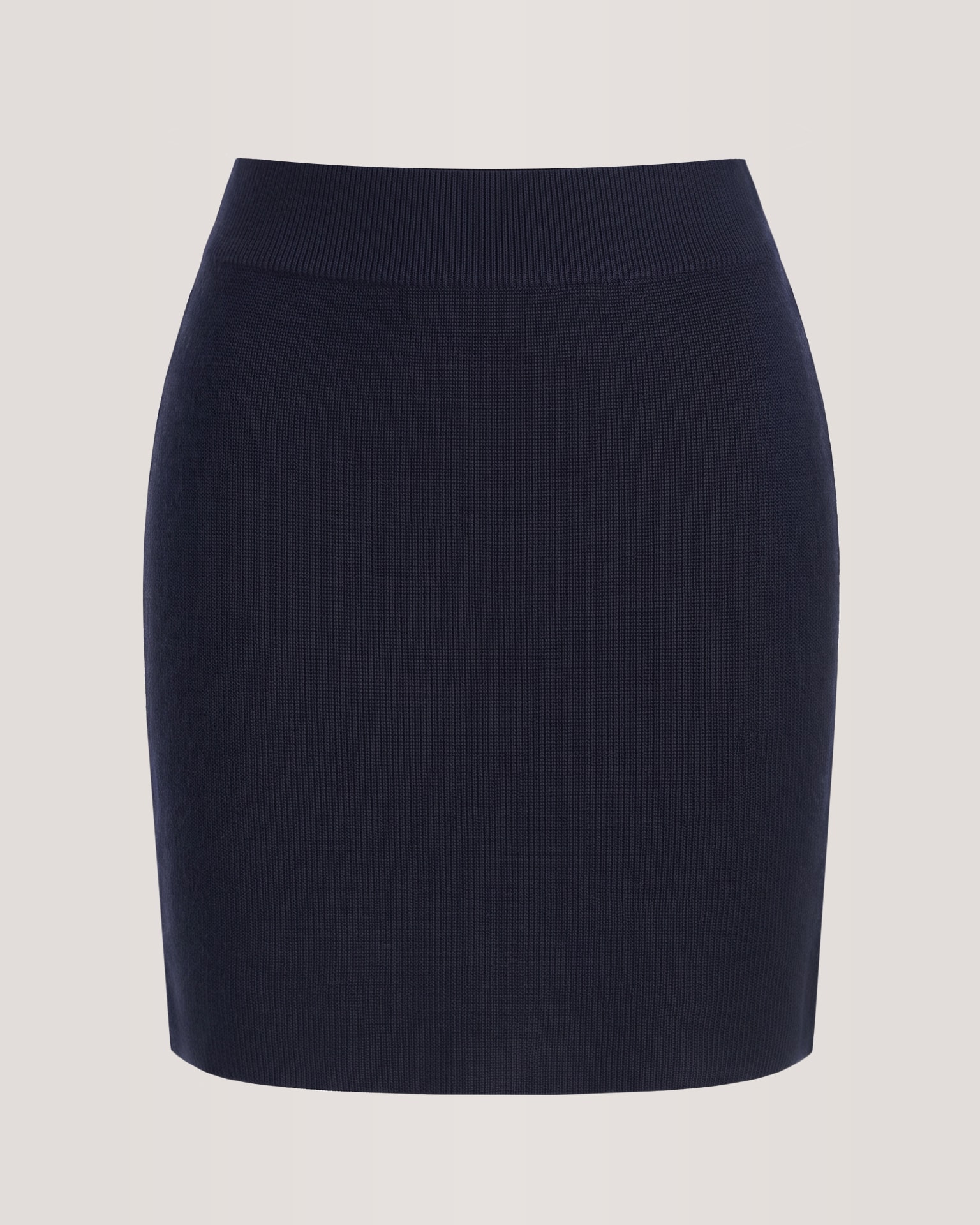 Knitted suit with a skirt, Blue — photo 7